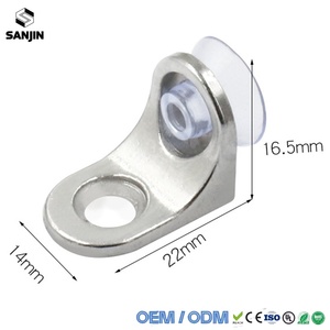 Support de cloison <span class=keywords><strong>pour</strong></span> armoire, équerre de fixation en acier <span class=keywords><strong>pour</strong></span> cloison de placard, support <span class=keywords><strong>pour</strong></span> panneaux en verre ou en bois, quincaillerie de fixation - Product Image 4