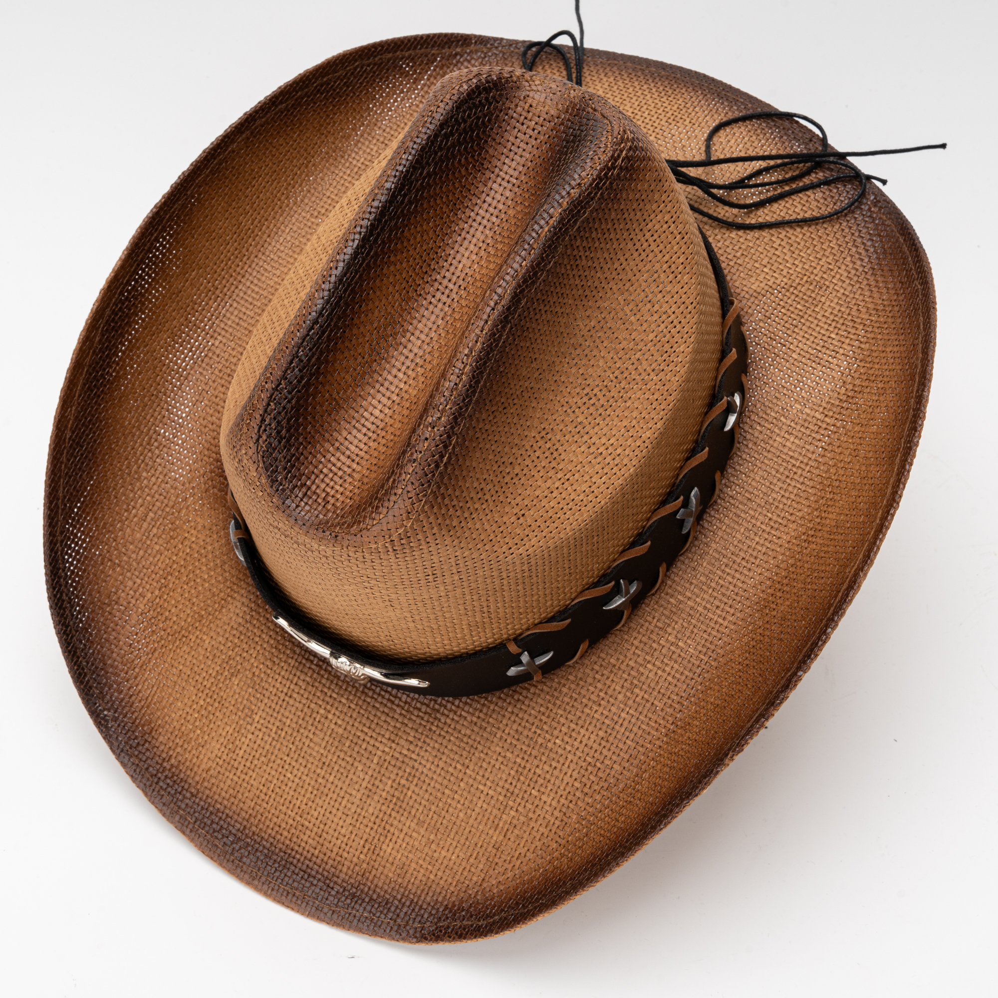 Paper Straw American Western Texas Cowboy Hat for Men Wide 