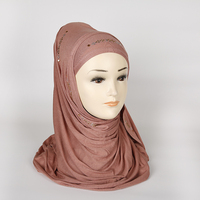 Atacado Moda Cor Pure Camisa Cachecol Hijab Muçulmano 70*170 centímetros Moda Cachecol