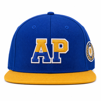 Cappelli Snapback Strutturati a 6 Pannelli con Visiera Piatta, Traspiranti e Regolabili per Esterni, Produzione OEM ODM all'Ingrosso Direttamente dalla Fabbrica