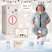 Poupée réaliste Bébé Reborn garçon endormi Babeside Noah 20 pouces, entièrement en vinyle, prête à être expédiée depuis notre entrepôt aux États-Unis – Cadeau