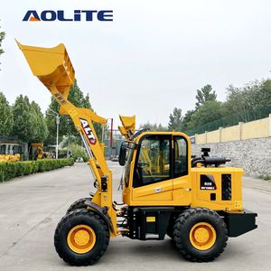 Недорогой мини фронтальный погрузчик AOLITE 916D, 1 тонный компактный колесный погрузчик с кабиной, Землеройная техника - Product Image 1