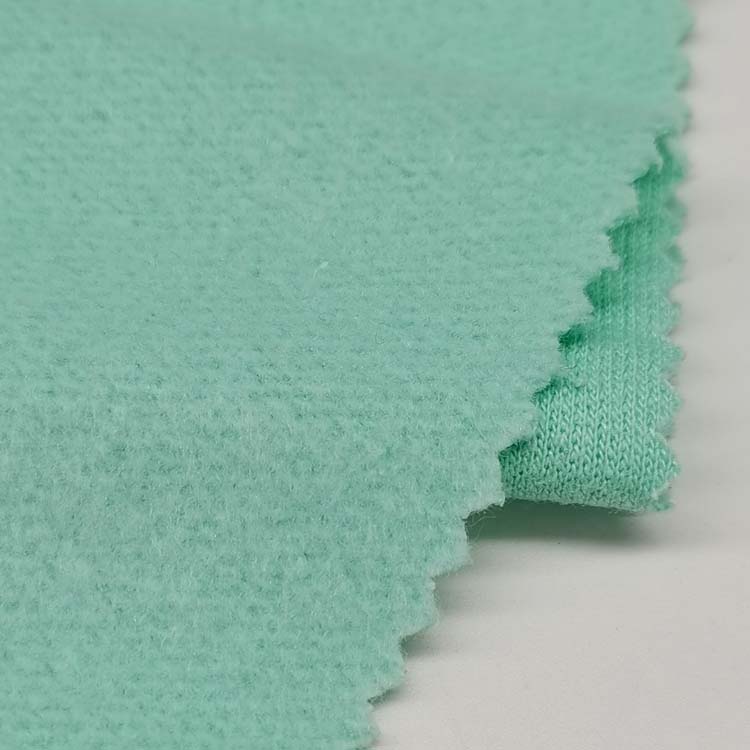 Оптовая продажа, свитер, 60% полиэстер, 40% хлопок, ткань из флиса для вязания CVC на дворе, образец на 0,01 долларов США