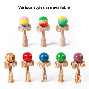 Cross-Biên Giới Bán Buôn Truyền Thống Nhật Bản Katana Thanh Kiếm Đồ Chơi Anime-Mô Hình Bằng Gỗ Kendama Kỹ Năng Bóng Cho Samurai Người hâm mộ - Product Image 5