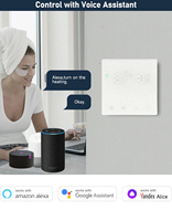 Termostato Inteligente Wifi RKHK para Caldera de Agua Eléctrica y de Gas, Calefacción por Suelo Radiante, Diseño Moderno, Termostato de Habitación Programable