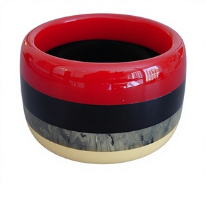 Newly Resin Paperweight Round Artistic Home Decoration Craft Casting Blue Marbled Pattern women decorative <b>bangle</b> Party - Product Image 2