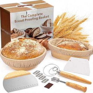 Home and Kitchen Baking <b>Tools</b> Set Dough Cutting Banneton Bread Proofing Basket Fermentation - Product Image 2
