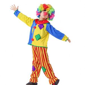 Costume de cosplay de cirque pour enfants, fête d'Halloween, spectacle de magie, vêtements de scène, combinaison de clown pour garçons - Product Image 1