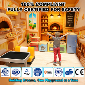 Equipo de Juegos Infantiles Personalizado para Interiores, con Temática de Ciudad, Pizzería, Clínica Veterinaria y Teatro, para FEC - Product Image 2
