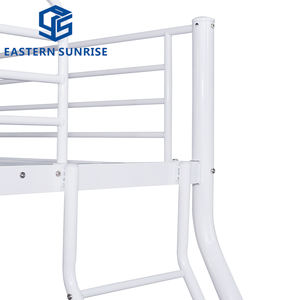 Металлическая двухъярусная кровать с наклонной лестницей для 3 человек - Product Image 6