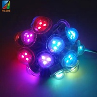 Al Aire Libre impermeable 12V Ucs1903 WS2811 punto de luz LED 26mm 3LEDs 6LEDs para Parque de Atracciones Navidad vacaciones decoración IP68 calificación