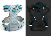 Harnais tactique réfléchissant et imperméable pour chien, personnalisable OEM, en polyester respirant, réglable, anti-traction, avec poignée souple