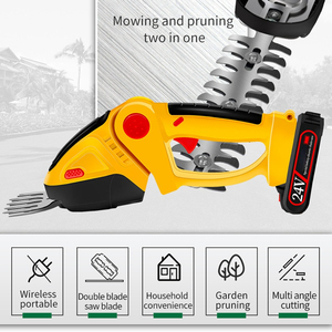 24V cấp công nghiệp <span class=keywords><strong>2</strong></span>-<span class=keywords><strong>in</strong></span>-<span class=keywords><strong>1</strong></span> cầm tay không dây hàng rào tông đơ và cắt cỏ W/4Ah pin lithium - Product Image 4