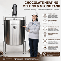 Cuve de fusion de chocolat 100L 300L 500L avec pompe pour beurre de cacao