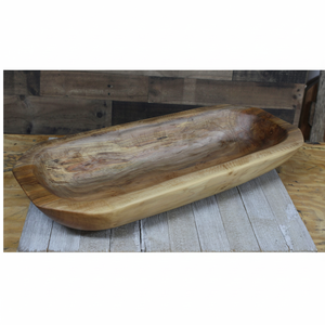 Rustique bois décoratif pâte bol pour la maison Offre Spéciale main planteur de bois sculpté à la main en bois pâte bol avec des prix bas - Product Image 1