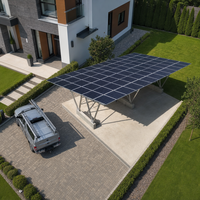 Système de montage solaire en aluminium anodisé pour carport, structure de support pour carport, utilisation commerciale et résidentielle