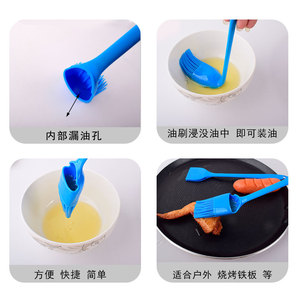 Silicone Spatula <b>Set</b> 6pcs Long Handle <b>Baking</b> Cake Decorating Tool Heat Resistant Scrapers For Pastry Art - Product Image 4