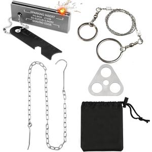 Juego <span class=keywords><strong>de</strong></span> trípode para acampar Make Fire and Campfire que incluye Sierra para acampar <span class=keywords><strong>de</strong></span> pedernal y trípode para acampar para cocinar - Product Image 1