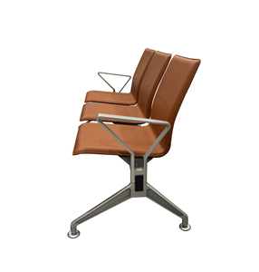 Chaise d'attente publique multi-scènes pour aéroport |   Revêtement en cuir |   Structure métallique robuste - Product Image 5