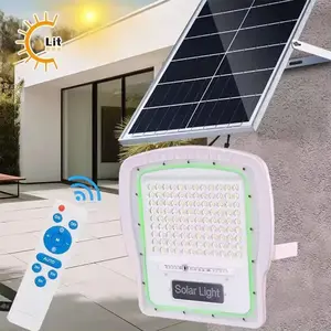 Nuovo prodotto fornitore d'oro Ip67 riflettore solare industriale ad alta impermeabilità per esterni a Led luci di inondazione solare da giardino