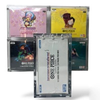 Boîtier de présentation en acrylique pour One Piece Booster Box, protection UV personnalisée, couvercle supérieur magnétique, moderne, pré-assemblé