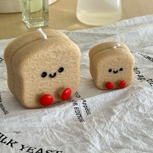 Toast Scented <b>Candle</b> Square Shape Home Decoration Gift For Bedrooms And Living Rooms - Product Image 3