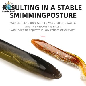 Leurre souple artificiel Big Lure <span class=keywords><strong>Dragon</strong></span> Grub 150/200mm en PVC à queue unique pour la pêche à la traîne - Product Image 4