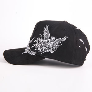 사용자 정의 5 패널 클래식 3D 편지 자수 아빠 모자 라인 석 새틴 줄 지어 스웨이드 야구 카오 모자 사용자 정의 로고 - Product Image 4