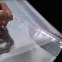 Sacs OPP transparents en gros, sacs de rangement anti-humidité pour vêtements et pantalons, sacs en film plastique OPP auto-adhésifs, cadeaux