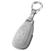 Housse de clé, étui à clés en cuir, compatible avec Great Wall Wey VV7, Latte VV5, Mocha, VV6 et Blue Mountain Alpine 8/9.