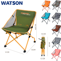 Chaise de camping pliante minimaliste et robuste avec bande de fixation rapide pour jardin, pique-nique, barbecue, commandes en gros ODM OEM