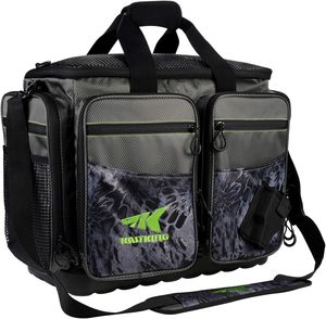 Échantillon gratuit de sacs de matériel de pêche (sac uniquement)-sac de rangement pour matériel de pêche pour la pêche en eau salée ou en eau douce-noir-grand - Product Image 1