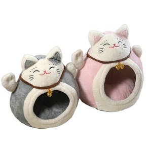 กรงเลี้ยงสุนัขและแมวขนาดเล็กกลางแบบปิดกล่องบ้านสมบัติที่อบอุ่นสำหรับฤดูใบไม้ร่วงและฤดูหนาว - Product Image 6