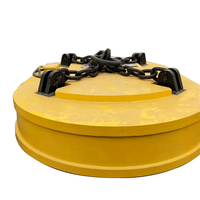 HNHT Magnet Sisa Besi Bundar 2 Ton DC 220V untuk Besi Cor dan Baja Daur Ulang