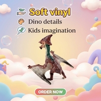 Modèle de dinosaure pterosaure - Figurine réaliste de reptile volant pour enfants, objet de collection éducatif d'animal préhistorique