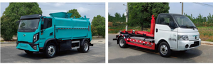Camión Compactador de Basura con Gancho Elevador de 10 m³ y Contenedor Rodante, Tipo Gancho de Elevación Especial OEM, Motor Diésel Personalizable - Product Image 2