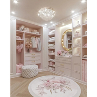 Nouveau design de penderie indépendante en bois français de taille personnalisée pour chambre de filles commode