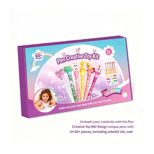 Kit de stylos à sable liquide éducatif pour enfants, fournitures d'artisanat, paillettes, perles, pinces, entonnoir, cadeau d'anniversaire, boîte de récompenses scolaires - Product Image 5