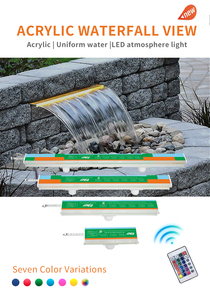 Fabrication en usine Entrée <span class=keywords><strong>d</strong></span>'<span class=keywords><strong>eau</strong></span> inférieure <span class=keywords><strong>Lame</strong></span> <span class=keywords><strong>d</strong></span>'<span class=keywords><strong>eau</strong></span> acrylique <span class=keywords><strong>avec</strong></span> bande lumineuse <span class=keywords><strong>led</strong></span> amovible pour <span class=keywords><strong>piscine</strong></span> de jardin - Product Image 2