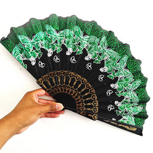 स्टॉक तितली फूल श्रृंखला आधुनिक सरल प्लास्टिक फोल्डिंग 6 रंग चींगसम नृत्य लोलिटा - Product Image 5