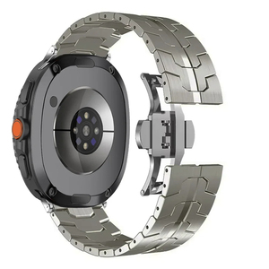 Enjoy Pretty Titanium con correa de reloj inteligente con hebilla de tortuga para Samsung Galaxy Watch 8 /8 Classic Watch Strap - Product Image 3