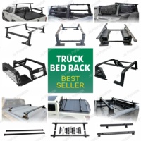 JP16 ODM Support de Benne de Pickup en Aluminium Ajustable avec Panneaux d'Extension et Boîtes de Rangement Latérales pour Jt Ranger F150 4Runner