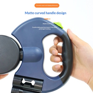 Nuovo Guinzaglio Doppio Retrattile Automatico di Lusso per Animali Domestici, in Nylon Solido con Luci LED Riflettenti, Corda di Trazione per Cani - Product Image 2