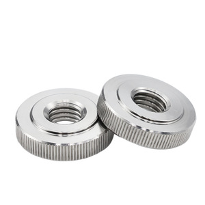 Eight Directions Knurled Nuts 304 Stainless Steel M3 M4 M5 M6 M8 M10 Flat Head Polished Hand Tightening - Product Image 1