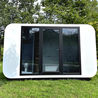 Maison conteneur en acier, design moderne, avec panneaux sandwich, respirante et facile à assembler, pour usage comme cabane Apple, abri Apple, chambre ou entrepôt.