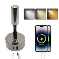 Aluminio RV Yate Barco Interior Luz LED 10V30V Amplio voltaje Atenuación táctil Puertos USB duales Carga rápida de la TYPE-C