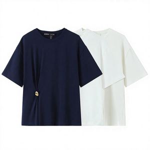 2026 Summer New Women's Casual V-<b>neck</b> Short Sleeved T-shirt Lightweight and Comfortable - Product Image 2