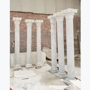 decoration customized designs different types Interior house Roman Marble Stone Pillars Columns