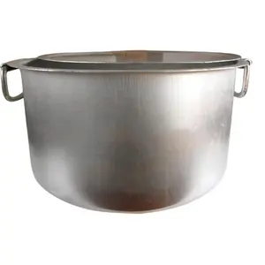 Fuente de la fábrica 3 pcs de gran tamaño de aluminio olla de cocina con ss manejar