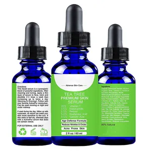 LYW Sérum anti-acné organique 20% vitamine C 3.5% Niacinamide 2.5% Rétinol 5% HA 3.5% Acide salicylique Arbre à thé Super sérum pour le visage